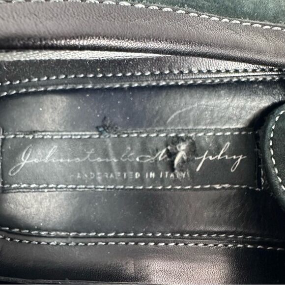 Johnston Murphy  Loafer Men's 8.5 M Black & grey Toe Silver Bit - Picture 9 of 11